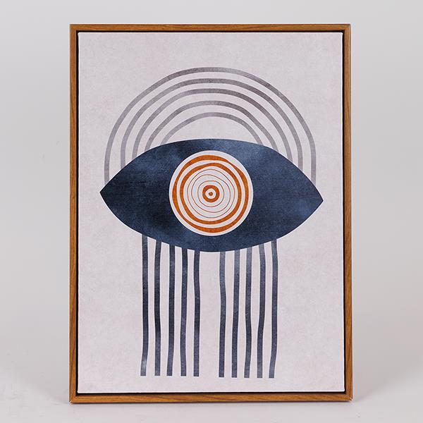 ΠΙΝΑΚΑΣ ΚΑΜΒΑΣ ΣΧΕΔΙΑ ΜΠΛΕ - ΛΕΥΚΟΣ - ΜΠΕΖ 30x40cm