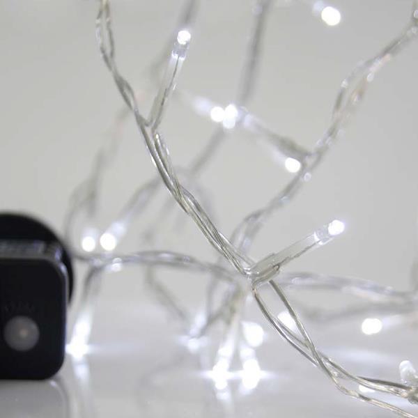 ΣΕΙΡΑ, 240 LED 3mm, 31V ΜΕΤΑΣΧΗΜΑΤΙΣΤΗ, 8 ΠΡΟΓΡΑΜΜΑΤΑ & ΜΝΗΜΗ, ΔΙΑΦΑΝΟ PVC ΚΑΛΩΔΙΟ, ΛΕΥΚΟ LED ΑΝΑ 5cm, ΠΡΟΕΚΤΑΣΗ ΠΑΡΟΧΗΣ 3m, ΙΡ44