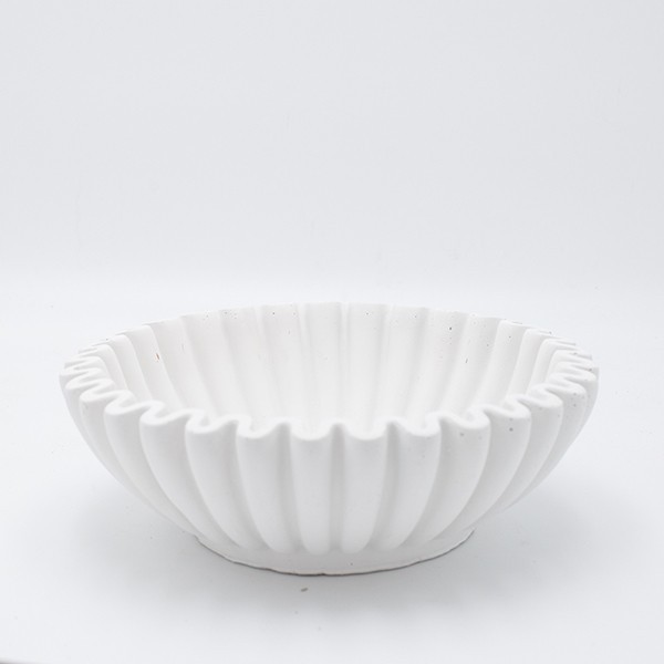 ΔΙΑΚΟΣΜΗΤΙΚΗ ΠΙΑΤΕΛΑ ΤΣΙΜΕΝΤΟ ΛΕΥΚΗ 25x25x8.5cm
