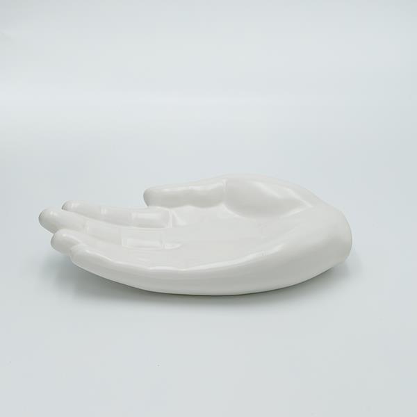 ΔΙΑΚΟΣΜΗΤΙΚΟ ΧΕΡΙ ΚΕΡΑΜΙΚΟ ΛΕΥΚΟ 31.5x17x6.5cm