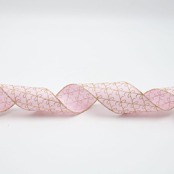 ΚΟΡΔΕΛΑ ΡΟΖ ΜΕ ΣΑΜΠΑΝΙ ΦΙΟΓΚΑΚΙΑ, 914x6.3cm