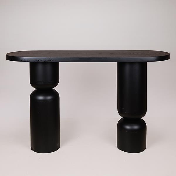 ΚΟΝΣΟΛΑ ΜΕΤΑΛΛΙΚΗ ΜΑΥΡΗ 120x40x75cm