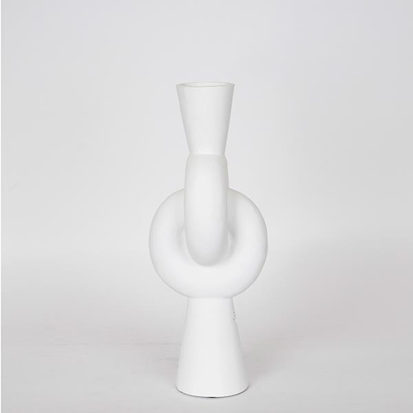 ΒΑΖΟ ΚΕΡΑΜΙΚΟ ΛΕΥΚΟ 15.5x15.5x39.5cm