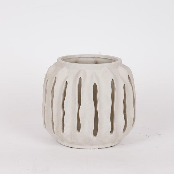 ΦΑΝΑΡΙ ΚΕΡΑΜΙΚΟ ΓΚΡΙ 20.5x20.5x18cm