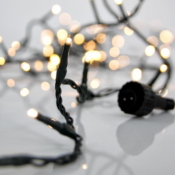 ΣΕΙΡΑ PRO, 300 LED 3mm, 31V & 9W ΜΕΤΑΣΧΗΜΑΤΙΣΤΗ, 4 ΕΠΕΚΤΑΣΕΙΣ ΜΕΧΡΙ 3 ΣΕΤ, ΠΡΑΣΙΝΟ PVC ΚΑΛΩΔΙΟ, ΘΕΡΜΟ ΛΕΥΚΟ LED ANA 5cm, ΠΡΟΕΚΤΑΣΗ ΠΑΡΟΧΗΣ 3m, IP44