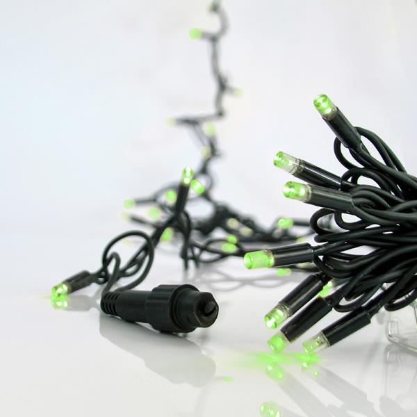 ΣΕΙΡΑ, 100 LED 5mm, 230V, 3 ΕΠΕΚΤΑΣΕΙΣ ΕΩΣ 9 ΣΕΤ, ΠΡΑΣΙΝΟ ΚΑΟΥΤΣΟΥΚ ΚΑΛΩΔΙΟ, ΠΡΑΣΙΝΟ LED ΑΝΑ 10cm, ΠΡΟΕΚΤΑΣΗ ΠΑΡΟΧΗΣ 1.5m, ΙΡ65