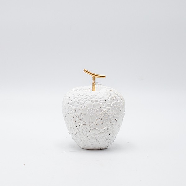 ΔΙΑΚΟΣΜΗΤΙΚΟ ΜΗΛΟ ΚΡΕΜ-ΧΡΥΣΟ 8.5x8x10.5cm