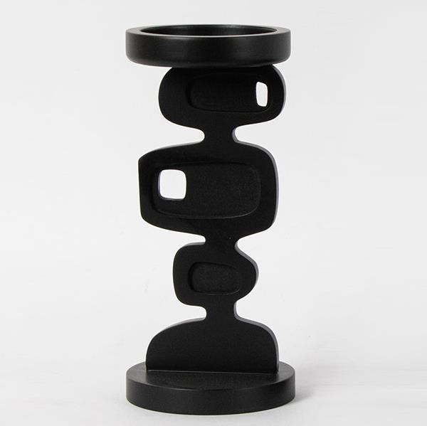 ΚΗΡΟΠΗΓΙΟ ΜΕΤΑΛΛΟ-ΞΥΛΟ ΜΑΥΡΟ 12x12x26cm