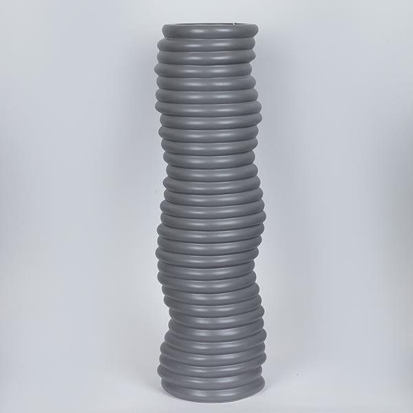 ΒΑΖΟ ΚΕΡΑΜΙΚΟ ΣΚΟΥΡΟ ΓΚΡΙ 17.6x14.3x57x5cm
