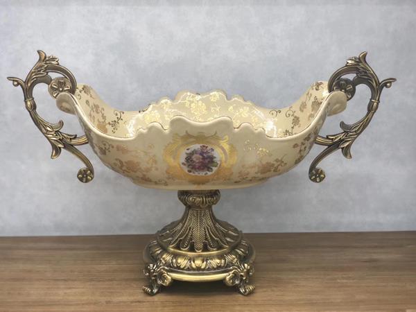 ΦΟΝΤΑΝΙΕΡΑ ΠΟΡΣΕΛΑΝΙΝΗ ΜΠΕΖ - ΧΡΥΣΗ 50.5x20x31cm