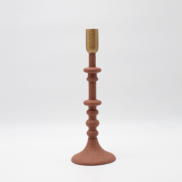 ΚΗΡΟΠΗΓΙΟ ΜΕΤΑΛΛΟ ΚΕΡΑΜΙΔΙ-ΧΡΥΣΟ 10.5x10.5x31cm