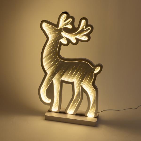 ΔΙΑΚΟΣΜΗΤΙΚΟ ΣΧΕΔΙΟ ΚΑΘΡΕΦΤΗΣ ΜΕ LED ΤΑΙΝΙΑ, 147 LED, ΕΛΑΦΙ 24.5x1.5x40cm, ΜΕΤΑΣΧΗΜΑΤΙΣΤΗ, ΘΕΡΜΟ ΛΕΥΚΟ LED, ΠΡΟΕΚΤΑΣΗ ΠΑΡΟΧΗΣ 3m, IP20