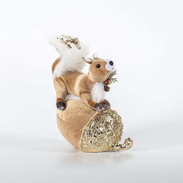 ΒΕΛΟΥΔΙΝΟ ΣΚΙΟΥΡΑΚΙ ΜΕ ΚΟΥΚΟΥΝΑΡΙ, ΜΟΚΑ, 35x22cm