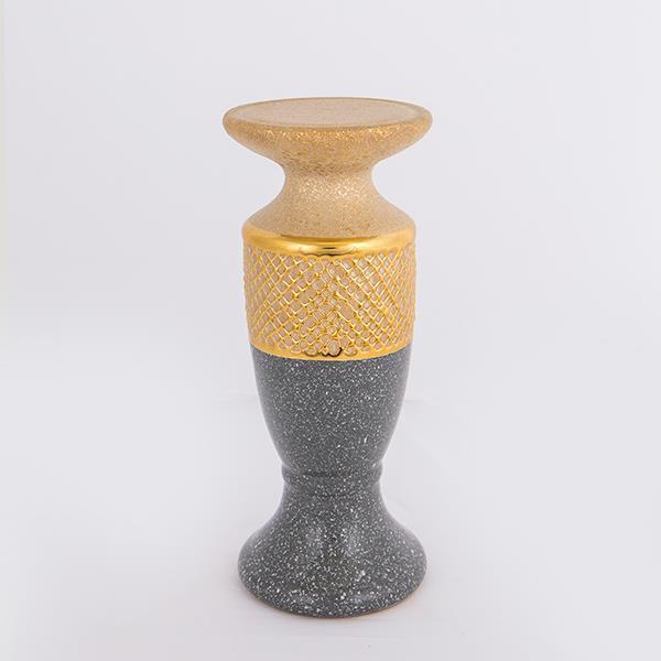 ΚΗΡΟΠΗΓΙΟ ΚΕΡΑΜΙΚΟ ΧΡΥΣΟ-ΓΚΡΙ 1 ΘΕΣΗ 10.5x10.5x25cm