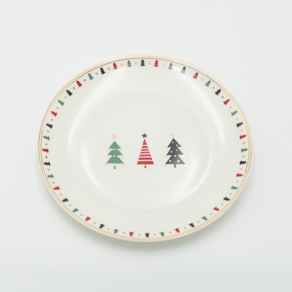 ΠΙΑΤΟ ΜΕ ΧΡΩΜΑΤΙΣΤΑ ΔΕΝΤΡΑΚΙΑ, ΣΕΤ 2ΤΜΧ, 20cm