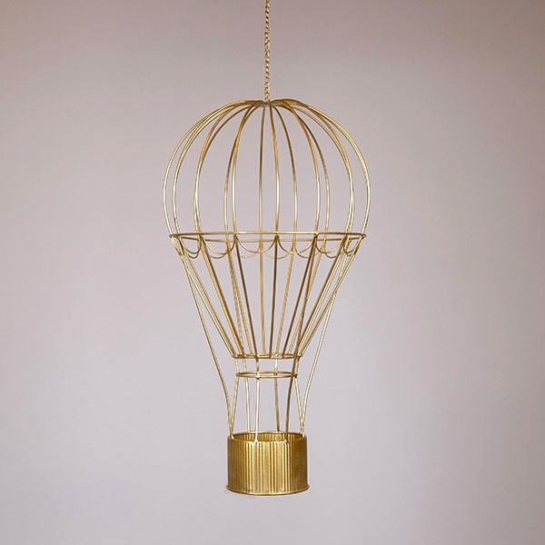 ΜΕΤΑΛΛΙΚΟ ΑΕΡΟΣΤΑΤΟ, ΧΡΥΣΟ, 33x33x84cm