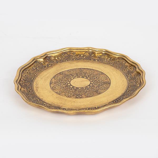 ΔΙΣΚΟΣ ΠΟΛΥΡΕΖΙΝ ΧΡΥΣΟΣ 26x26x2.5cm
