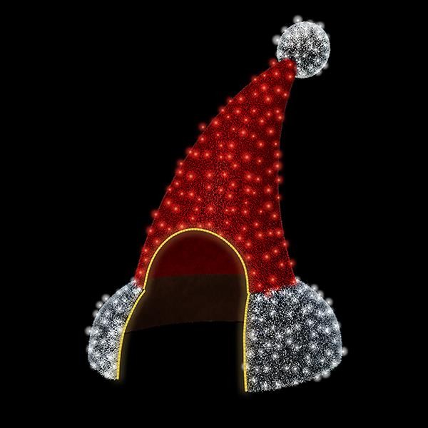 ΕΠΑΓΓΕΛΜΑΤΙΚΟ ΣΧΕΔΙΟ, ΕΠΙΔΑΠΕΔΙΟ, ΣΚΟΥΦΟΣ ΑΓΙΟ ΒΑΣΙΛΗ, 230V, ΛΕΥΚΟ & ΚΟΚΚΙΝΟ LED, 400x270, IP65