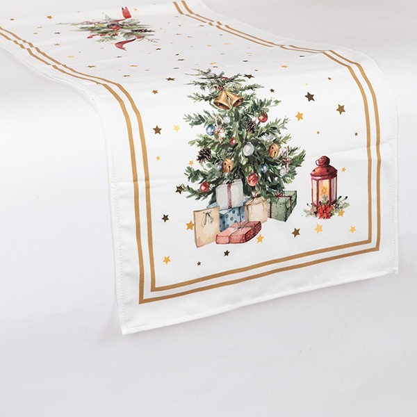 ΡΑΝΕΡ, ΛΕΥΚΟ ΜΕ ΧΡΙΣΤΟΥΓΕΝΝΙΑΤΙΚΟ ΔΕΝΤΡΟ, 40x140cm