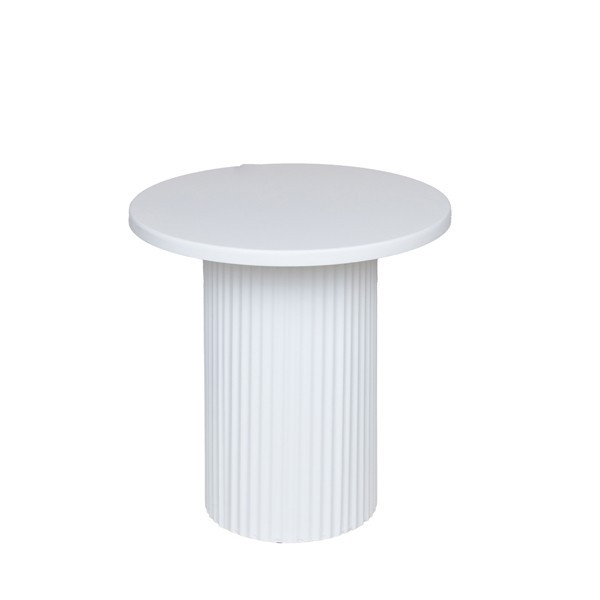ΤΡΑΠΕΖΙ BOHΘΗΤΙΚΟ ΜΕΤΑΛΛΟ-ΞΥΛΟ ΛΕΥΚΟ 33.5x33.5x32.5cm