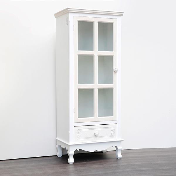 ΒΙΤΡΙΝΑ ΞΥΛΙΝΗ ΛΕΥΚΗ 48x30x120cm