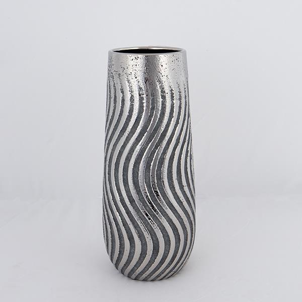 ΒΑΖΟ ΚΕΡΑΜΙΚΟ ΚΑΦΕ - ΑΣΗΜΙ 14.5x4.5x35cm