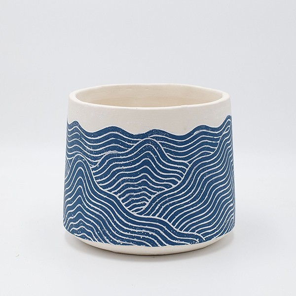 ΚΑΣΠΩ ΤΣΙΜΕΝΤΟ ΜΠΛΕ-ΛΕΥΚΟ 19x19x16cm