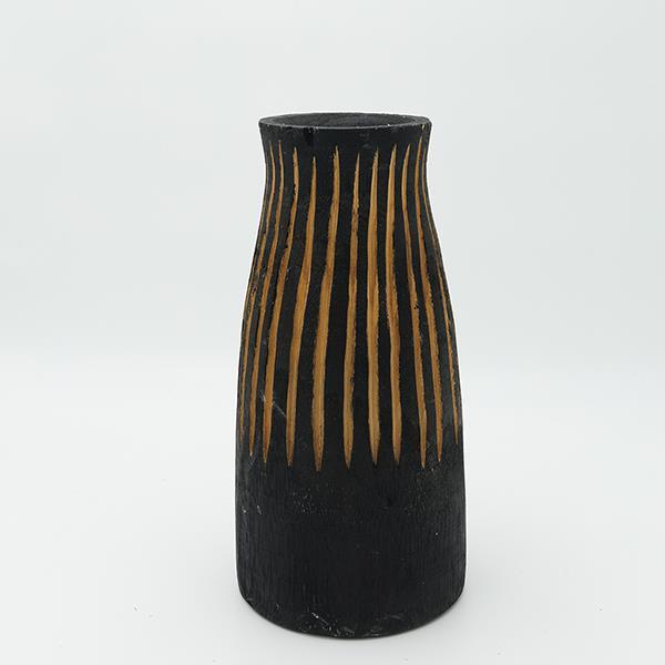 ΒΑΖΟ ΞΥΛΙΝΟ ΜΑΥΡΟ-ΚΑΦΕ 13x28cm