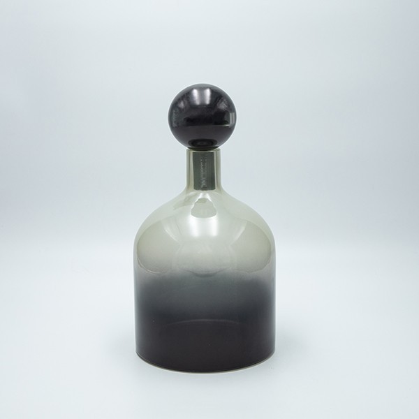 ΚΑΡΑΦΑ ΓΥΑΛΙΝΗ ΛΕΥΚΟ-ΜΑΥΡΟ 29x16cm