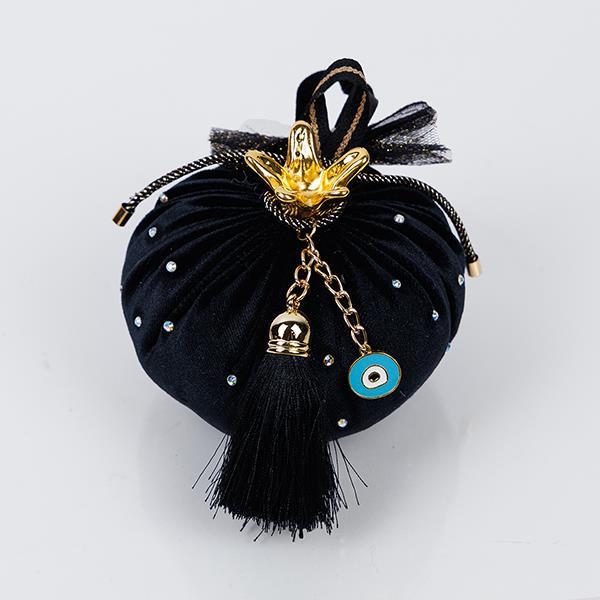 ΡΟΔΙ, ΒΕΛΟΥΔΙΝΟ, ΜΑΥΡΟ, ΜΕ ΧΡΥΣΕΣ ΛΕΠΤΟΜΕΡΕΙΕΣ, 10cm