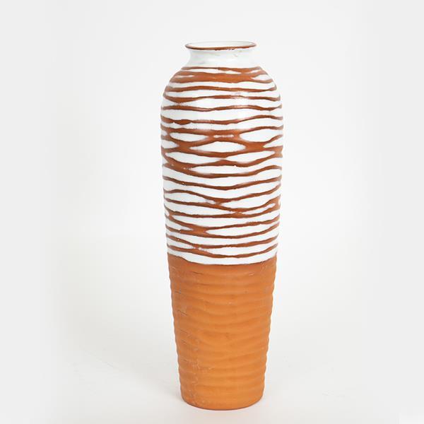 ΒΑΖΟ ΚΕΡΑΜΙΚΟ ΤΕΡΑΚΟΤΑ -  ΛΕΥΚΟ  12.1x12.1x36.1cm