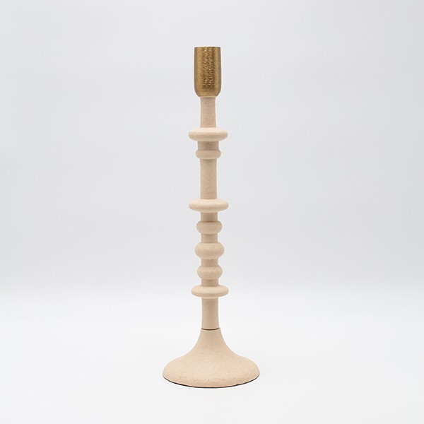 ΚΗΡΟΠΗΓΙΟ ΜΕΤΑΛΛΟ ΜΠΕΖ-ΧΡΥΣΟ 10.5x10.5x35.5cm